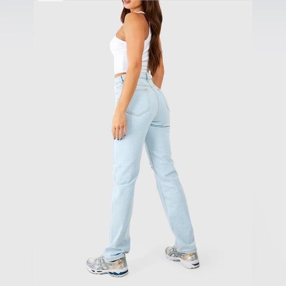 Tall High Waisted Distressed Ripped
Straight Leg Jean - Picture 2 of 6